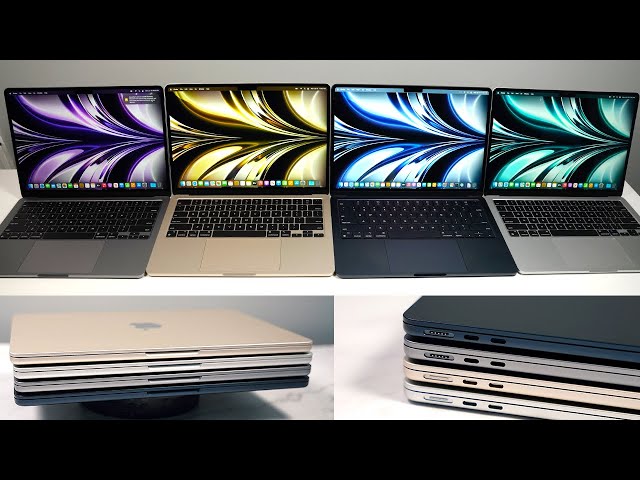 MacBook Air M3/M2 All Colors: Midnight, Starlight, Space Gray & Silver!