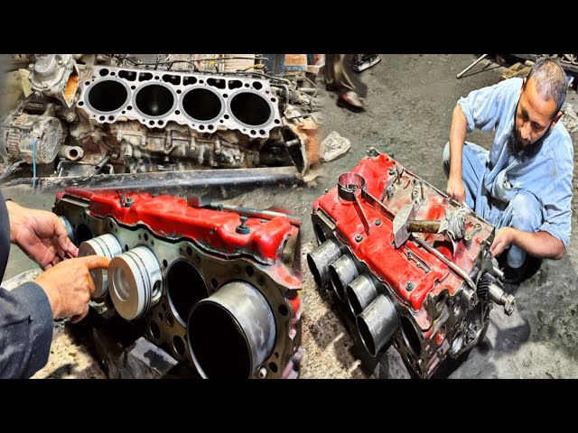 Restoration Accident Hino Truck Engine in local Workshop | How to Repair Hino Truck Engine