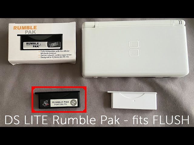 Testing the DS LITE Rumble Pak - flush installation!