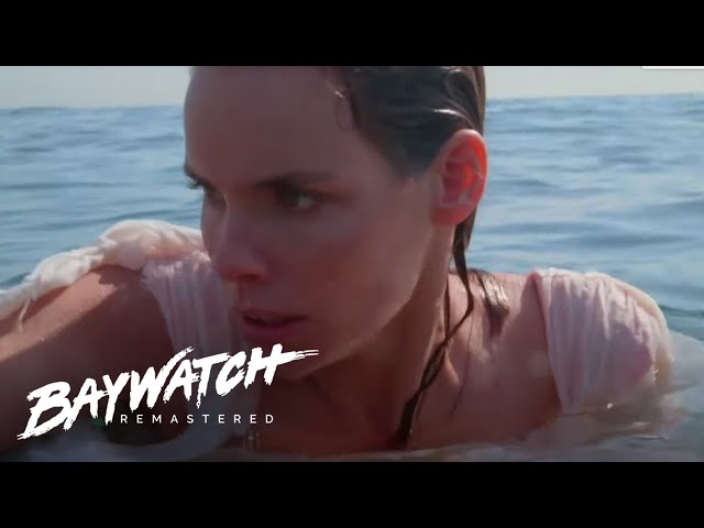 MITCH & STEPHANIE ARE ATTACKED BY A SHARK! Baywatch Remastered