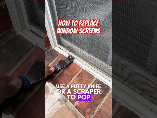 DIY-How to Replace Window Screens #diy #fyp #howto #solarscreens #outdoorliving
