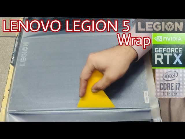 Lenovo legion 5 laptop wrap with transparent matt vinyl