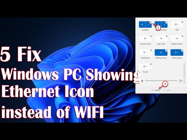 5 Fix Windows PC Showing Ethernet Icon instead of WIFI