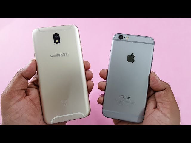 Samsung J7 Pro vs iPhone 6 Speed Test Comparison | Real Test!