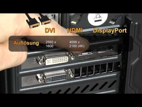 VGA, DVI, HDMI oder DisplayPort - Was ist der beste Anschluss für die Grafikkarte am PC?