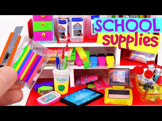 7 DIY Miniature School Supplies