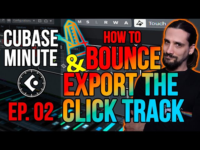Cubase Minute Ep 2 Bounce and Export the Click Track #cubaseminute #domsigalas