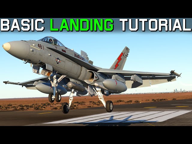 Land Any Jet In DCS World! | Basic Landing Tutorial in the F/A-18C Hornet