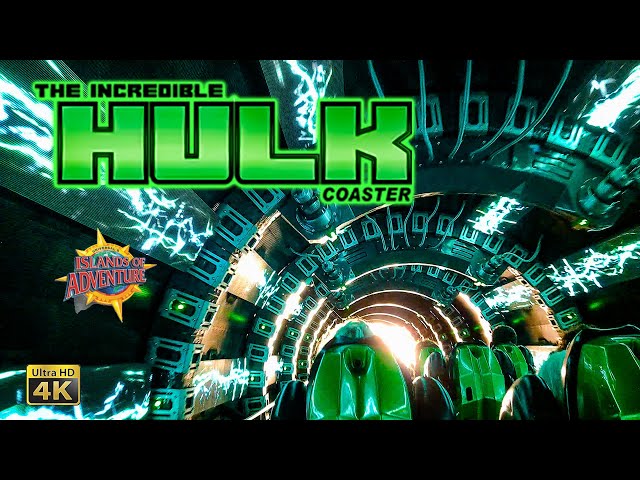 October 2023 The Incredible Hulk Coaster On Ride 4th Row 4K POV Islands of Adventure