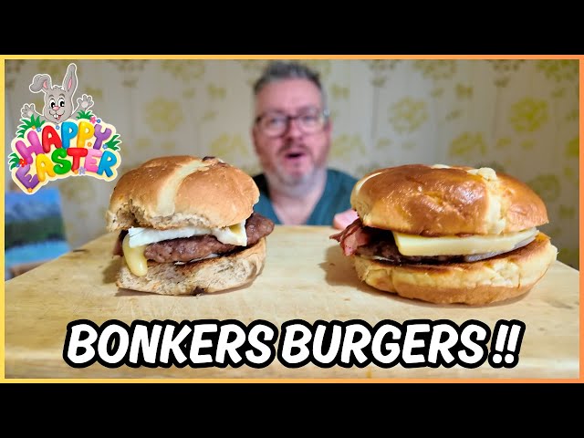 EASTER HOLIDAY SPECIAL !! A BURGER in a HOT CROSS BUN… Genius or Madness ?