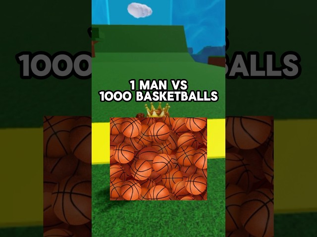 1 Man VS 1000 Basketballs