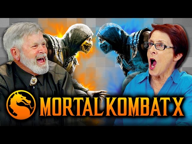 ELDERS PLAY MORTAL KOMBAT X (Elders React: Gaming)