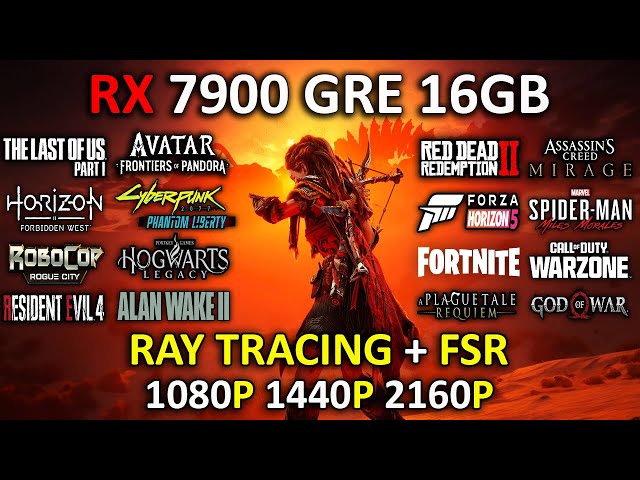 RX 7900 GRE + RYZEN 7 5800X3D | Test in 25 Games | 1080p - 1440p & 4K | Detailed Test 🔥 | 2024