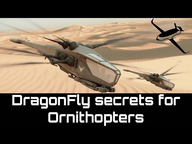 Dragonfly Secret: Key to Electric Ornithopters
