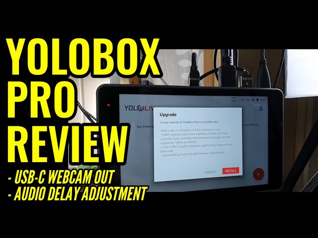 Yolobox Pro Review - USB-C Webcam Out and Audio Delay Adjustment