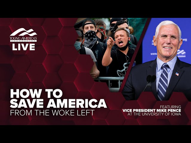 How to save America from the woke Left | Vice President Mike Pence LIVE at the University of Iowa