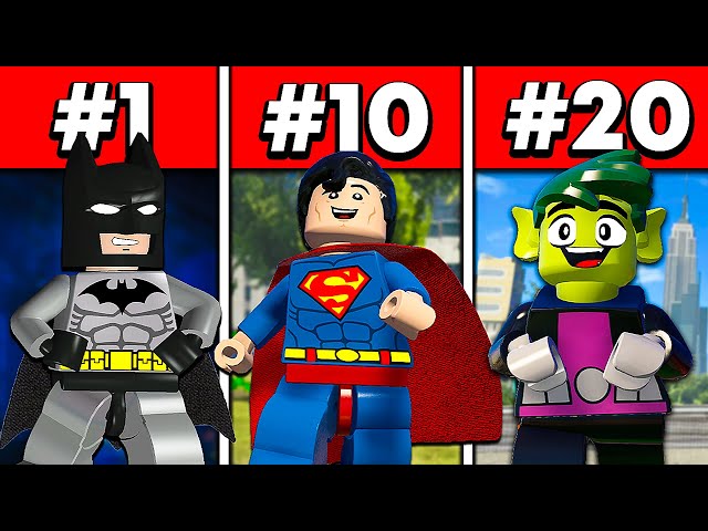 Top 20 BEST Characters in LEGO DC Games!