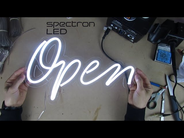 How to Make a Neon Sign LED Part 2 (feat. CNC Cut Back Panel)