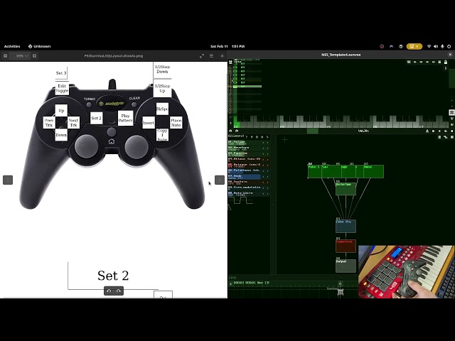 [SunVox] Mapping a gamepad for LSDJ style input (Linux only)