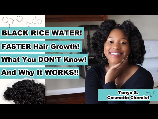 BLACK RICE Water!! FASTER HAIR GROWTH! What You DON'T Know And Why It WORKS!!