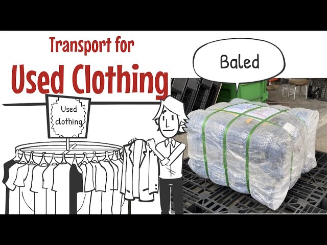 Used Closing transportation! Most effective logistics for used clothing with baling in Thailand.