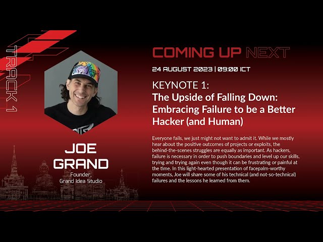 #HITB2023HKT KEYNOTE - Embracing Failure To Be A Better Hacker (and Human) - Joe Grand