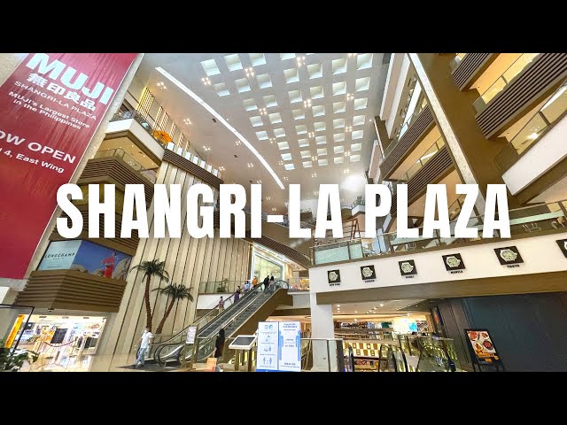 [4K] Shangri-La Plaza and Largest Muji Store in the Philippines Walking Tour