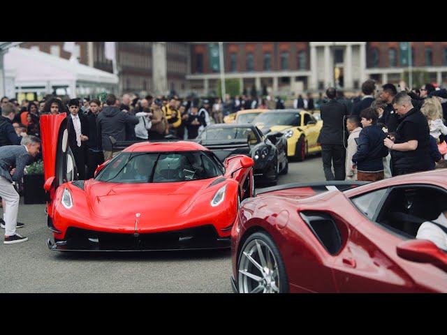 Salon privé 2024 - Pagani, Koenigsegg, Ferrari, Lamborghini, Bugatti  convoys and more!