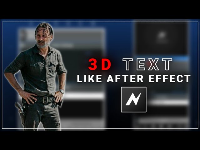 3D Text Like After Effect in Node Video (+preset)