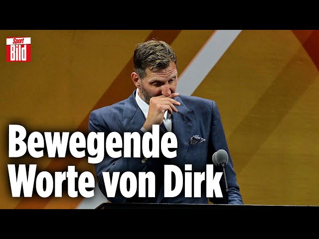 Emotionaler Moment: Dirk Nowitzki kämpft mit den Tränen | HALLEluja