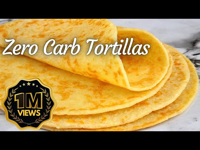 Flourless Egg White Keto Tortillas | Keto Taco Shells | 0g Carbs