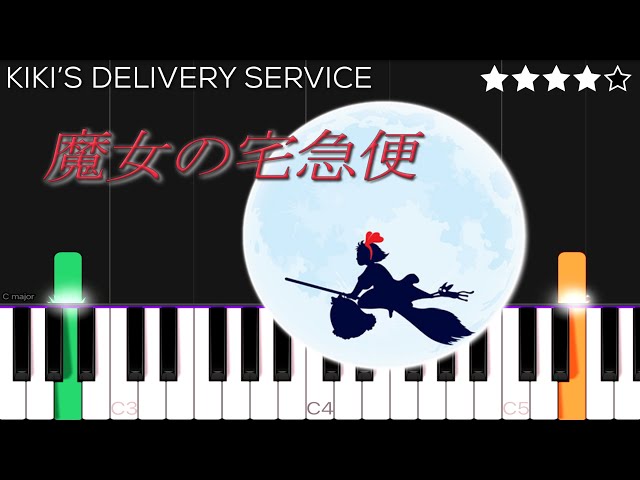 Kiki's Delivery Service - A Town With An Ocean View | Piano Tutorial
