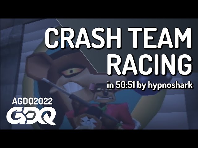 Crash Team Racing by hypnoshark in 50:51 - AGDQ 2022 Online