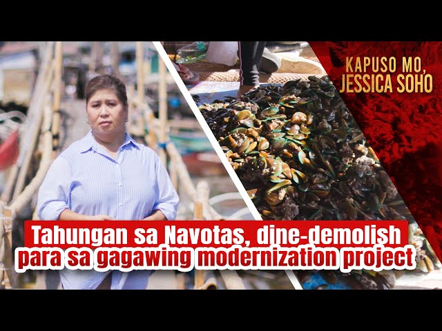 Tahungan sa Navotas, dine-demolish para sa gagawing modernization project | Kapuso Mo, Jessica Soho