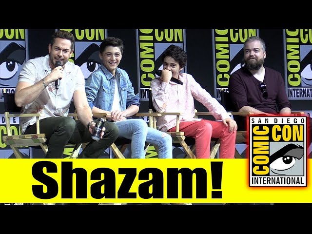 SHAZAM!  | Comic Con 2018 Full Panel (Zachary Levi, Asher Angel, Jack Dylan Grazer)