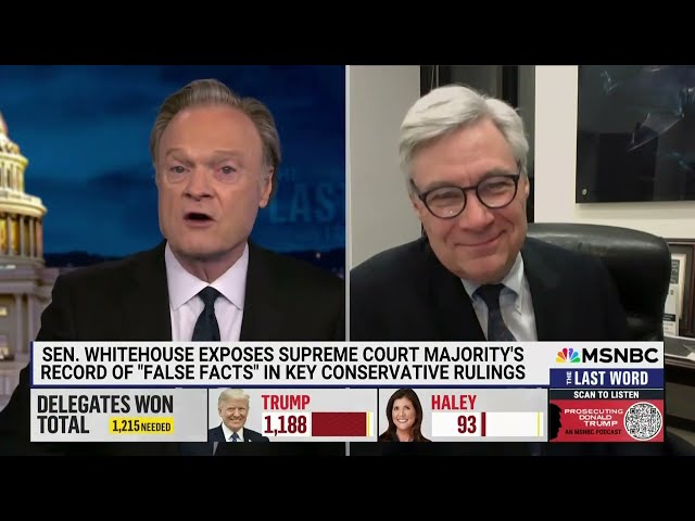 Sen. Whitehouse and Lawrence Discuss the Supreme Court's Propensity for Cherry-Picking False Facts