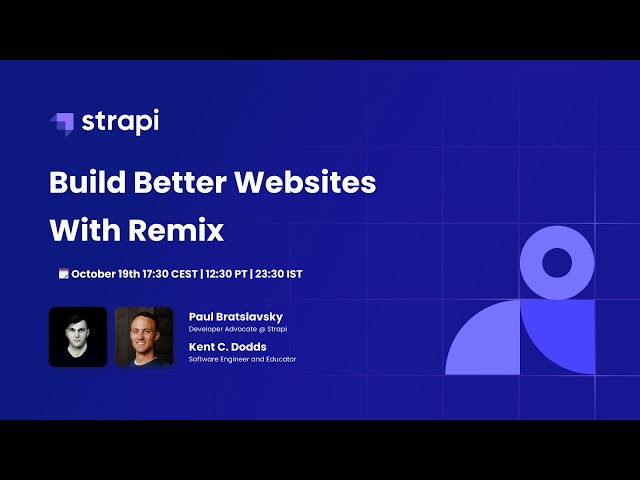 Build Better Websites With Remix with Kent C. Dodds