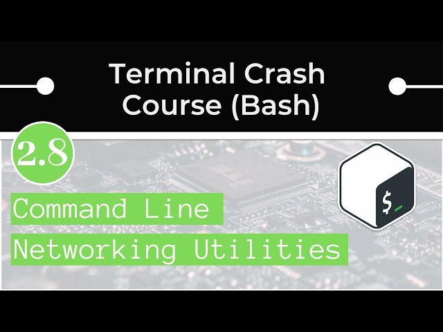Networking on the Command Line (netstat, ping, dig, strace)