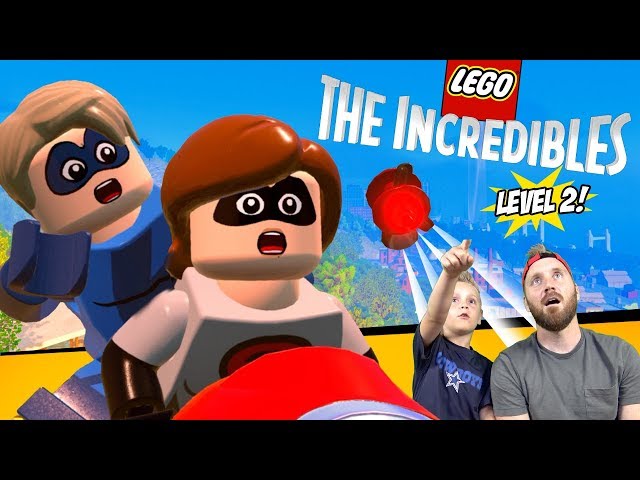 Lego The Incredibles Gameplay Part 2: ElastiGirl Saves the Day!