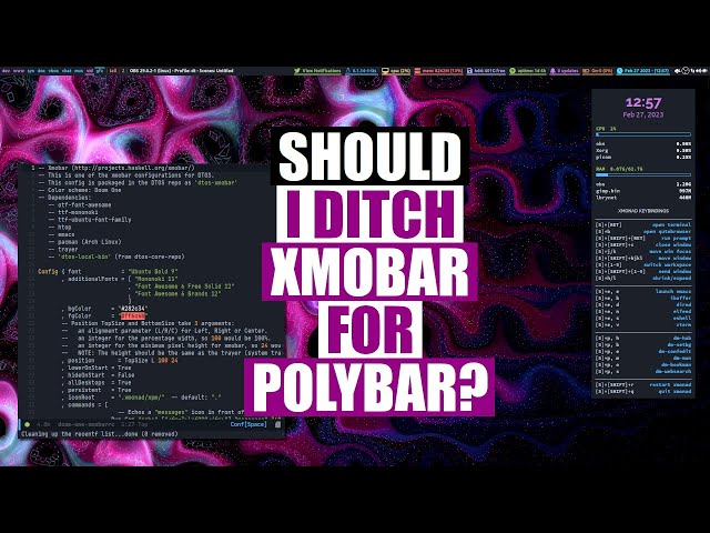 Xmobar Fonts Are Broken! Should I Change Panels? (Polybar?)