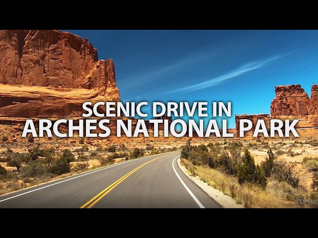 SCENIC DRIVE - Arches National Park, Utah, USA, Travel, Summer, Road Trip