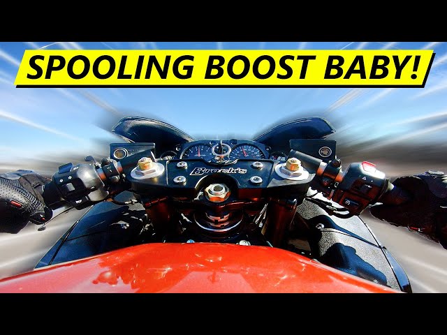 I Promised You This Video... 300HP Turbo Hayabusa First Ride!