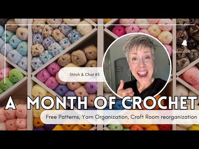 What I Crochet in a Month 🧶💕 Tips for how I Organize my yarn, I share a few QUICK Easter Patterns!