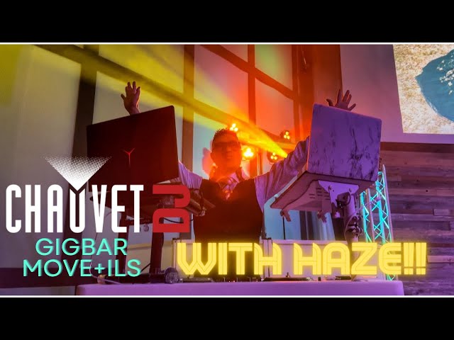 The Chauvet Gig Bar Move + ILS with Haze!! #chauvetdj