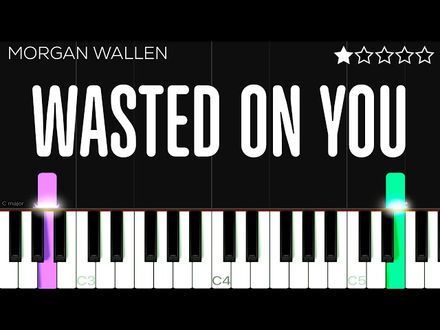 Morgan Wallen - Wasted On You | EASY Piabo Tutorial