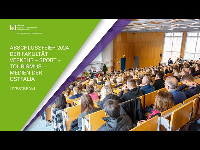 Abschlussfeier 2024 der Fakultät Verkehr – Sport – Tourismus – Medien der Ostfalia