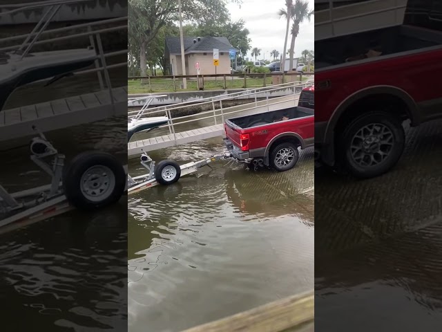 When your 250 super duty can’t pull your boat out.