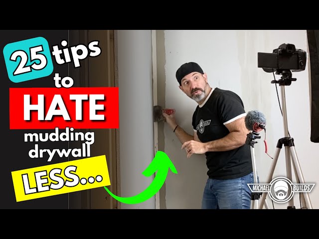 How to HATE mudding drywall LESS...