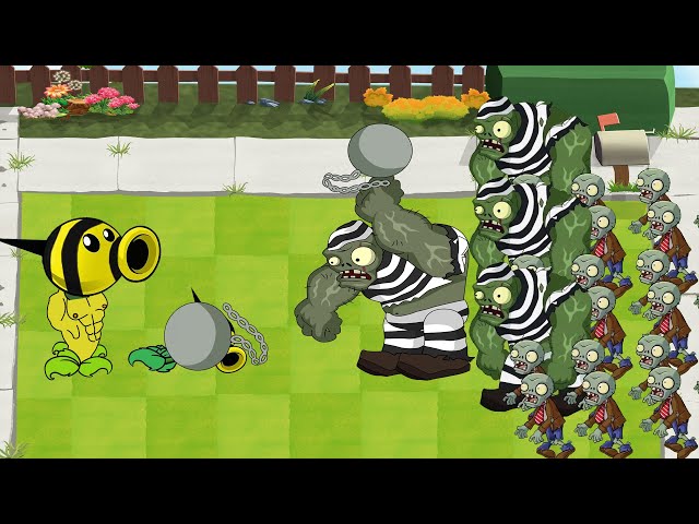 Plants Vs Zombies GW Animation - Episode 42 -  Beeshooter vs Prisoner Gargantuar