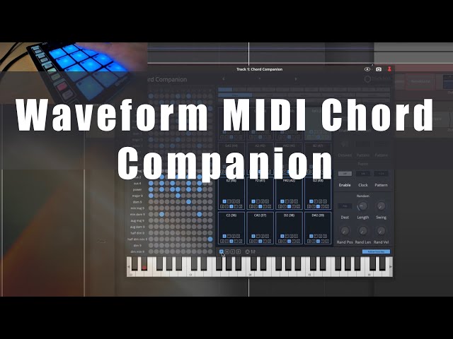 Tracktion Waveform 11 Pro: The Chord Companion MIDI effect (Video 11)